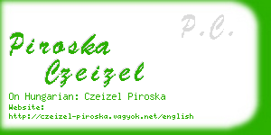 piroska czeizel business card